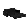 NicBex Couches for Living Room Versatile Foldable Sofa Bed Velvet Pull-out Loveseat Sofa Adjustable Back with USB Port and Swivel Phone Stand - 4 of 4