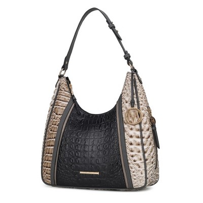 MKF Collection Becket Faux Crocodile-Embossed Women’s Shoulder Bag by Mia K