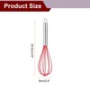 Unique Bargains Silicone Stainless Steel Non-Stick Coated Heat-Resistant Whisk 5 Pcs - 2 of 4