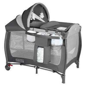 Kinder King 4-in-1 Portable Pack 'n Play with Bassinet, Changing Table, Adjustable Canopy, Storage Basket & Travel Bag – Infant to Toddler Playard - 1 of 4