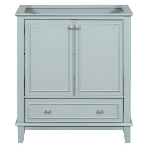 MAYEERTY 30" Bathroom Vanity without Sink Multi-functional Cabinet Doors Drawer Solid Frame MDF Green - 1 of 4