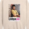 Women's - Pretty in Pink - Duckie and Blane Lightweight French Terry Wide Neck Long Sleeve Shirt - 2 of 4