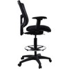 Lorell Mesh Back Drafting Stool - Black Seat - 4 of 4