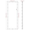 ALEXOUN 63 X 24inches Full Length Mirror with Lights Full Body Vanity Mirror ,Standing Floor Mirror for Dressing Room Bedroom Wall Mounted,Silver - 3 of 4