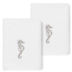 Linum Home Textiles 100% Turkish Cotton SOFIA Embellished Towel Set - 1 of 2