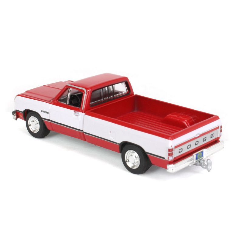 Greenlight Collectibles 1/64 Red & White 1992 Dodge Ram 1st Generation Pickup Truck Outback Toys Exclusive 51384-A, 4 of 6