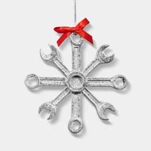 Wrench Snowflake Christmas Tree Ornament - Wondershop™ : Target