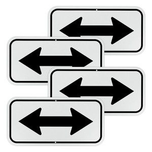 Unique Bargains Aluminum Reflective Outdoor Garden Arrow Sign for Outdoor Lawn Garden 1 Pc - 1 of 4