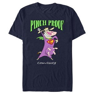 Men's Cow and Chicken St. Patrick’s Day Pinch Proof T-Shirt - 1 of 4