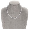 Slickblue Luxurious 18" Necklace with 35.28 Carat CZ, Gold or Silver Finish, Trillion Cut, Women's Jewelry - 2 of 4