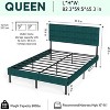 Sapphtopaz Upholstered Platform Bed Frame with Headboard & 14" Underbed Storage, No Box Spring Needed for Small Bedrooms, Adults & Teens - 3 of 4