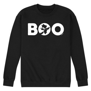 Men's - Disney - Minnie Silhouette Boo Graphic Fleece Sweatshirt - 1 of 4