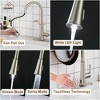 CASAINC 30'' Rectangular Single Basin Fireclay Farmhouse Apron Kitchen Sink with Faucet and Accessories All-in-one Kit, Glossy White - 4 of 4