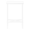 Monarch Specialties Accent Table, Side, End, Narrow, Small, 2 Tier, Living Room, Bedroom, White Laminate, White Metal, Contemporary, Modern - 2 of 4