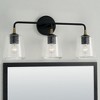 Capital Lighting Amara 3 - Light Vanity in  Matte Black/Brass - 2 of 3