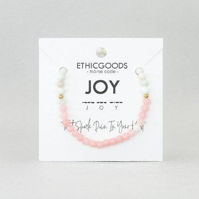 Morse Code Bracelet: JOY | ETHIC GOODS