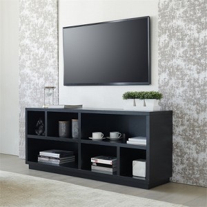 Black Grain TV Stand - Henn&Hart - 1 of 4
