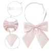 INSPIRE CHIC Women's Metallic Shiny Pre-tied Adjustable Strap Bow Ties - 3 of 4