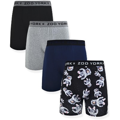 Gold Standard Mens 4-Pack Performance Boxer Briefs Athletic Underwear Royal  XL