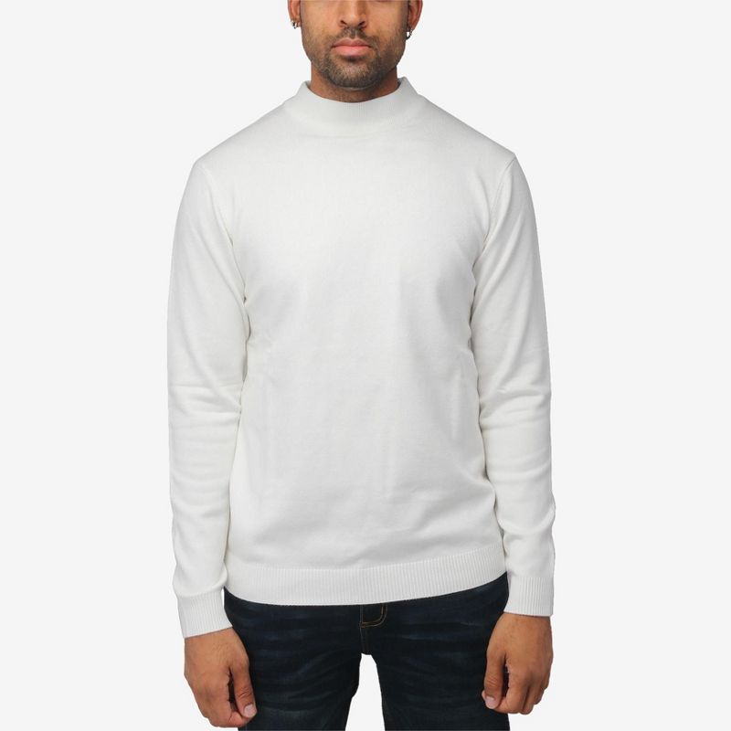 X RAY Men's Soft Slim Fit Turtleneck, Mock Neck Pullover Sweaters for Men(Big & Tall Available), 1 of 7
