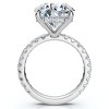 Pompeii3 Certified 7 1/4Ct Diamond Engagement Side Halo Ring 14k Gold or Pt Lab Created - 2 of 4