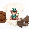 St. Patrick's Bear Clover - Women's Garment Dyed Graphic T-Shirt - 2 of 4