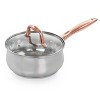 Gibson Home Bransonville 8 Piece Stainless Steel Cookware Set in Chrome and Bronze - 3 of 4