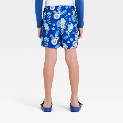 Art Class Boys' Floral Swim Trunks with Built in Boxers - art class™ Blue L — фото 2