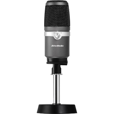 AVerMedia AM310 USB Microphone, Black / Grey