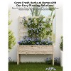 Wooden Raised Garden Bed with Trellis, Elevated Planter Box with Legs for Climbing Plants, Flowers & Vegetables, Outdoor - 3 of 4