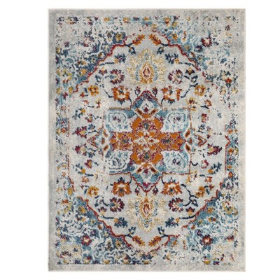 Indoor Wilton Floral Living Room Rugs, Stain Resistant Non Shedding Throw Carpet for Dining Room Bedroom