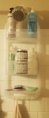 Three Tier Over the Shower Caddy Frosted - Room Essentials™