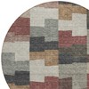 Orange Copper And Charcoal Geometric Washable Indoor Outdoor Area Rug - 4 of 4