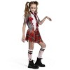 Joyfy Zombie Schoolgirl Costume for Girls – Halloween Outfit, Creepy Kid’s Dress-Up for Parties & Events - 3 of 4