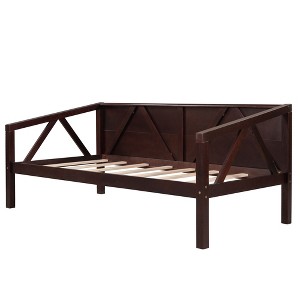 NicBex Twin /Full Size Daybed, Day Bed Frame with Wood Slat Support, Sofa Bed with Bottom storage - 1 of 4