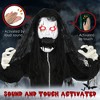YOOCOZZ Outdoor Halloween Decoration 67" Life Size Freestanding Scary Ghost Bride with Sound Activation,Red Eyes and Creepy Voice - 4 of 4
