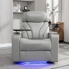 Electric Power Recliner,Power Recliner with USB Charging Port,Hidden Arm Storage,Convenient Cup Holder and Bluetooth Speaker-The Pop Home - 2 of 4