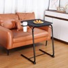 HUANUO Adjustable TV Tray Set of 2 - TV Dinner Tray on Bed & Sofa, Comfortable TV Tray Table with 6 Height & 3 Tilt Angle Adjustments - 4 of 4