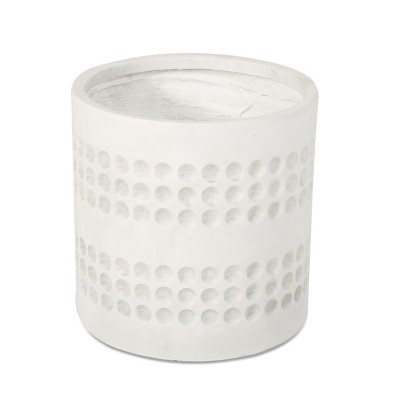 Maggift Flower Pot, Antique Round Flower Pot, Adding a Luxurious Feel, Suitable for Garden, Courtyard, Corridor, White, 14.75"*14.75"*14.75"