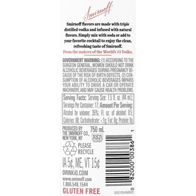 Smirnoff Orange Flavored Vodka - 750ml Bottle