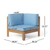 FIONECA X-Back 4-Piece Outdoor Sofa Set with Cushions & Coffee Table, Patio Conversation Set for Garden, Deck, Backyard, Blue - 4 of 4