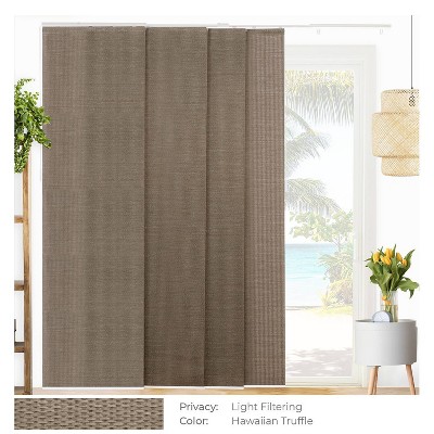 86"x96" Chicology Light Filtering Panel Track Woven Blind