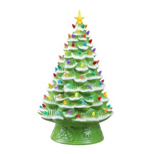 Mr. Christmas 18 in. Nostalgic Ceramic Tree - Lime Green - 1 of 3