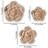 Americanflat Three Metal Flower Wall Decor Set - 3 X Multi-Size Roses As Outdoor Metal Wall Art Decroations - Metal Indoor Wall Art - 3 of 4