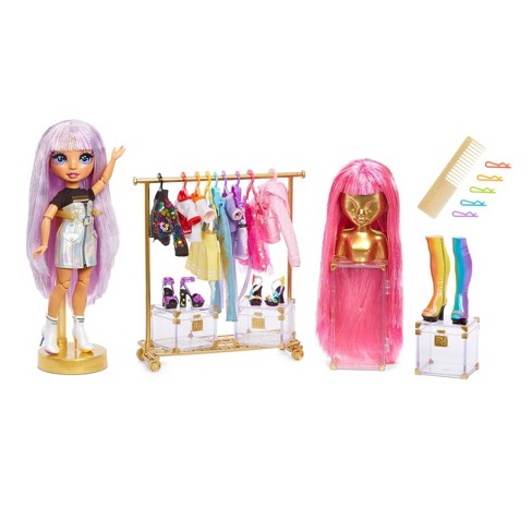 Rainbow High Fashion Studio With Free Exclusive Doll And Rainbow Of Fashions And 2 Sparkly Wigs Target