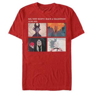 Men's Disney Villains Valentine's Day Meme EVIL T-Shirt - 1 of 4