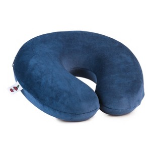 Core Products Travel Pillow, Memory Foam Neck Support, Plush Cover - 1 of 4