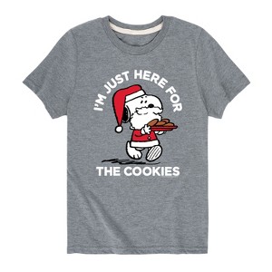 Boys' - Peanuts - Holiday Short Sleeve Graphic T-Shirt - 1 of 4