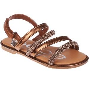 bebe Girls' Sandals - Comfy Open Toe Dress Sandals, Fancy and Sparkly Sandals for Little Girls and Big Girls - 1 of 4