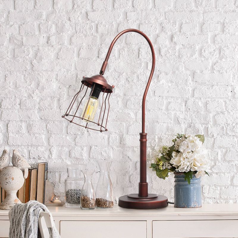 Caged Shade Table Lamp Rustic Red - Lalia Home, 3 of 9
